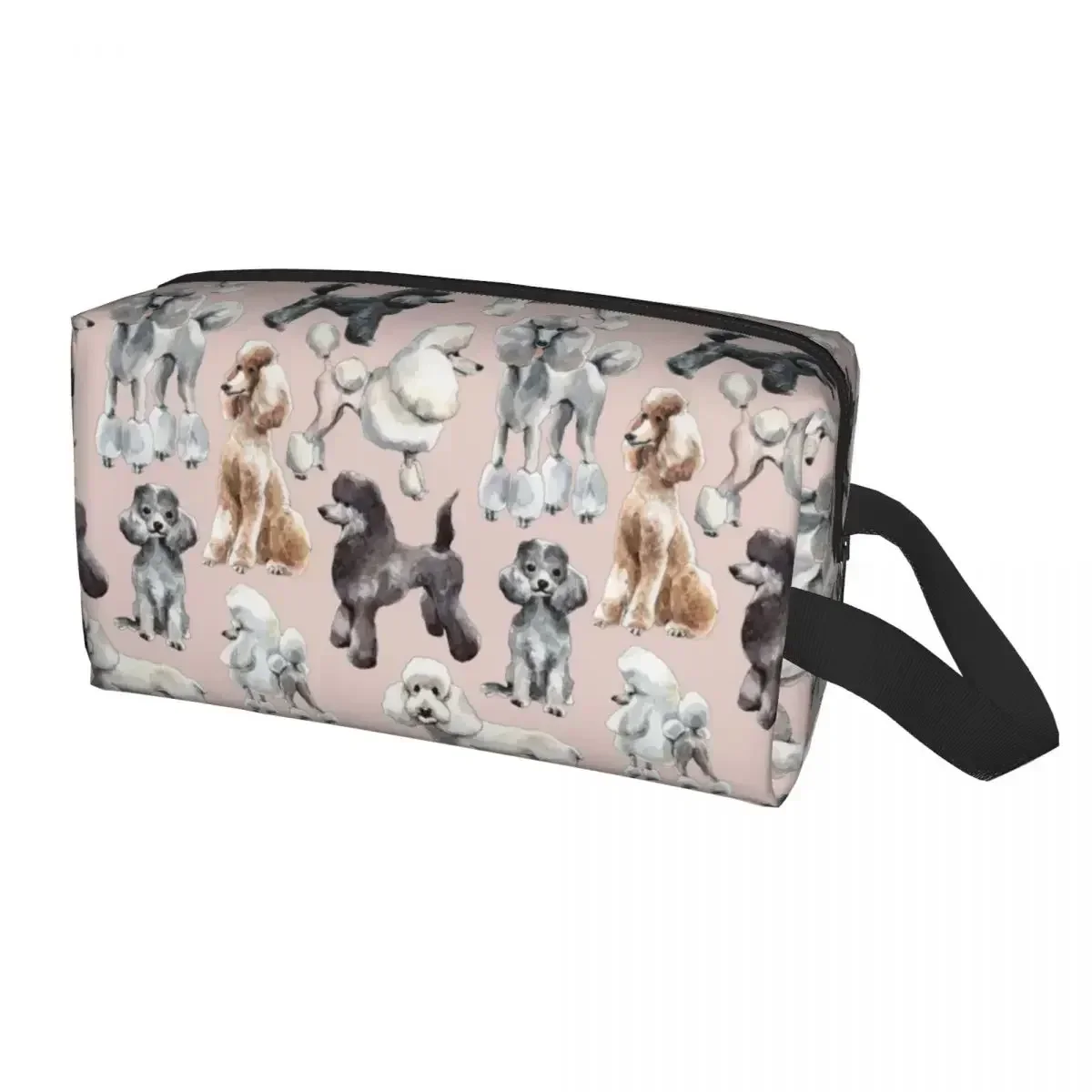 

Kawaii Oodles Of Poodles Dog Travel Toiletry Bag Women Animal Pet Puppy Makeup Cosmetic Beauty Storage Dopp Kit