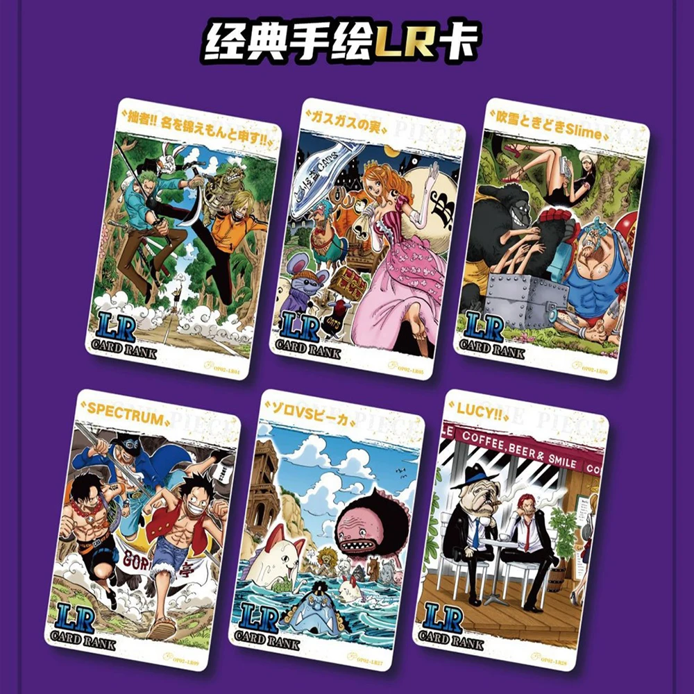 Caja de tarjetas de la serie One Piece, personaje de película de Anime, Luffy, Zoro, Nami, Chopper, juego TCG, tarjetas coleccionables para niños, juguetes de regalo de cumpleaños