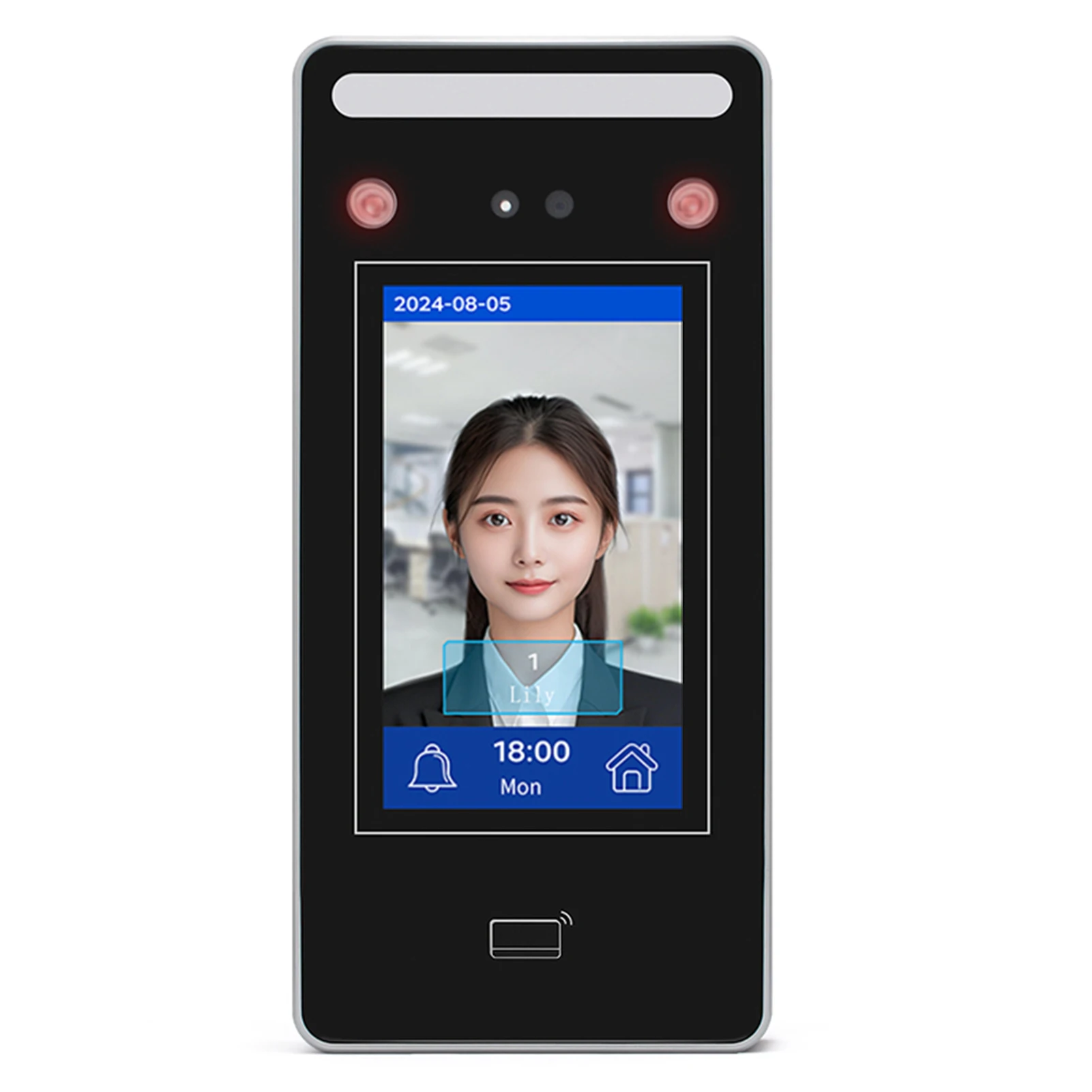 

Biometric Time Clock Attendance Machine for Employees Biometric In and Out Punching Support 500pcs Password/500pcs ID Card