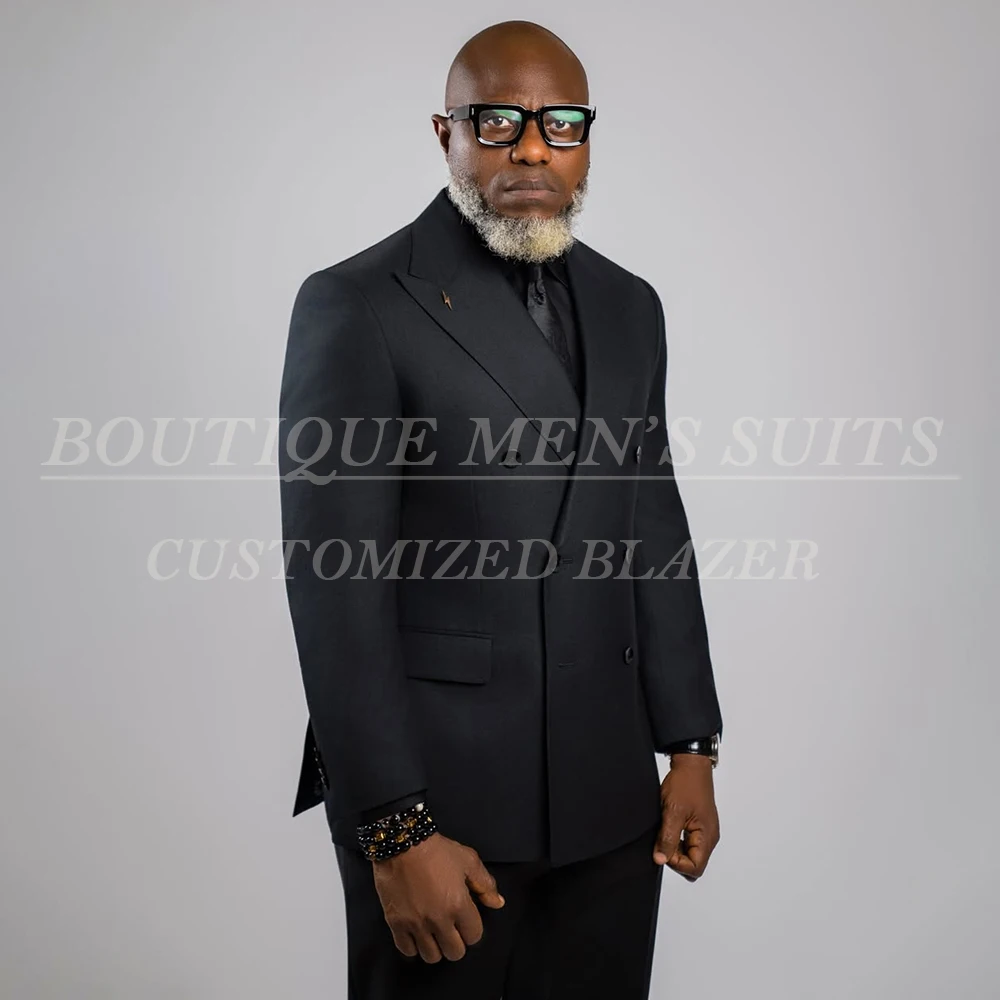 

Black Back Vent Men's Suits 2026 Luxury Smart Casual Regular Length 2 Piece Jacket Pants Full Sets Hig-End Outfits Costume
