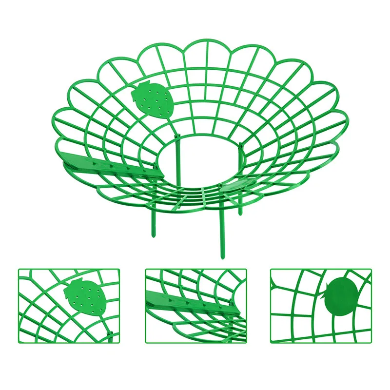 Green Strawberry Bracket Planting Frame Sun Flower Frame Potted Plant Anti-rot Fruit Support Protective Frame C2