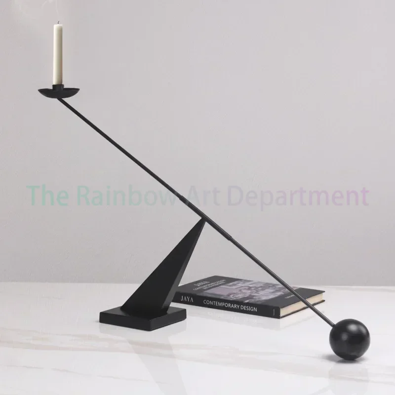 Indoor Unique Candle Holders Bedroom Industrial Modern Vintage Candle Stand Living Room Hotel Centre De Table Home Decoration