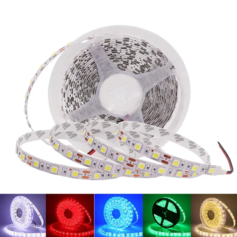 

Waterproof LED Strip Light 16ft/5m SMD5050 300 LEDs DC12V Flexible Cuttable LED Tape LED Showcase Display Light