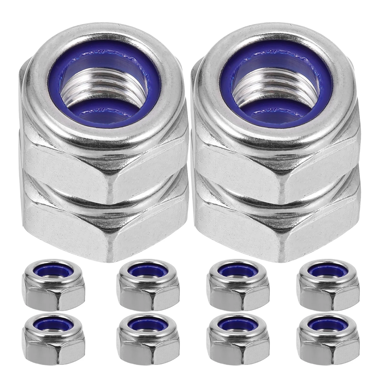 

15 Pcs Anti-loose Locknut Screws 304 Stainless Steel Metal Hardware (nuts and Bolts)