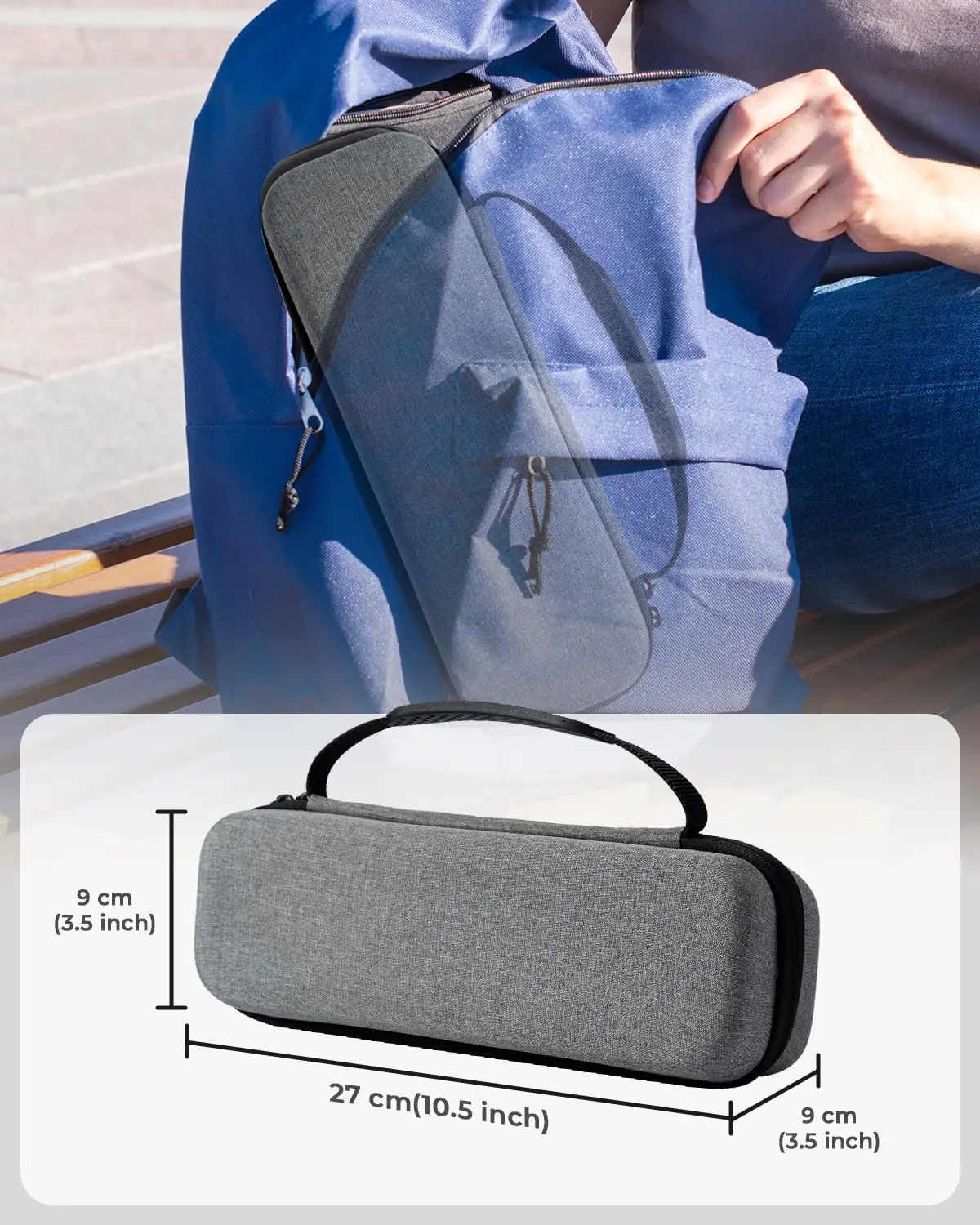 Phomemo Case Compatible with M832 M834 M835 Letter A4 Portable Printer Mobile for Travel Printer Storage Holder Paper USB Cable