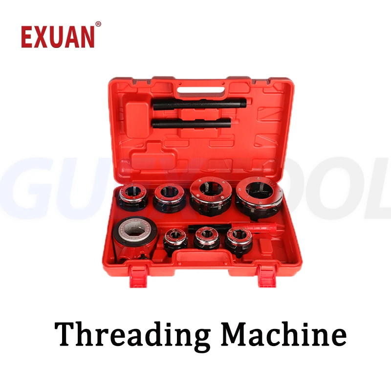 

Threading Machine Ratchet Pipe Threader Kit Iron Plastic Pipe Opener Plumber Pipe Threading Set Portable Manual Ratcheting Tools