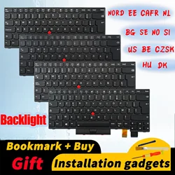 Suitable for Lenovo ThinkPad T470/T480/A475/A485 backlit keyboard US BE BG CAFR CZSK DK EE HU NO NORD SE SI NL
