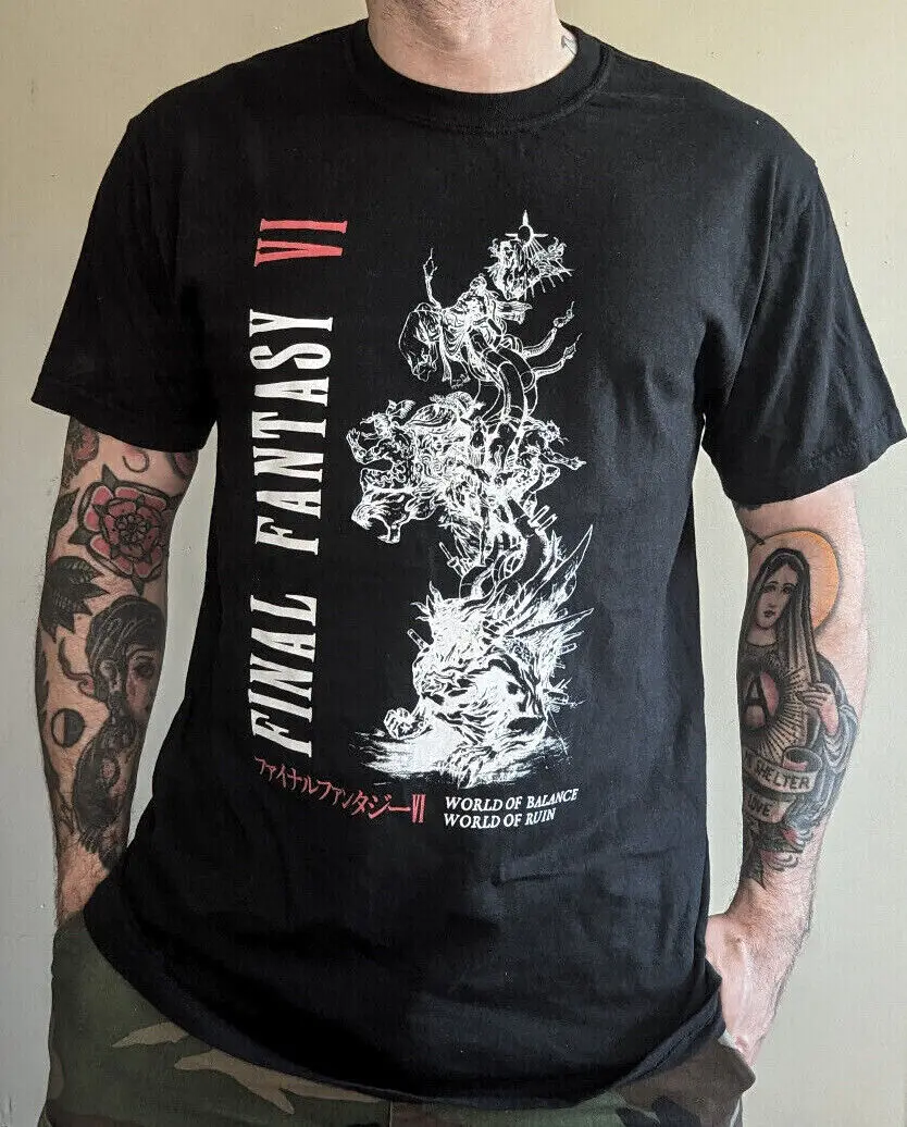 

Final Fantasy VI [World of Ruin] Premium T-Shirt - SNES JRPG 6 Terra Kefka Celes