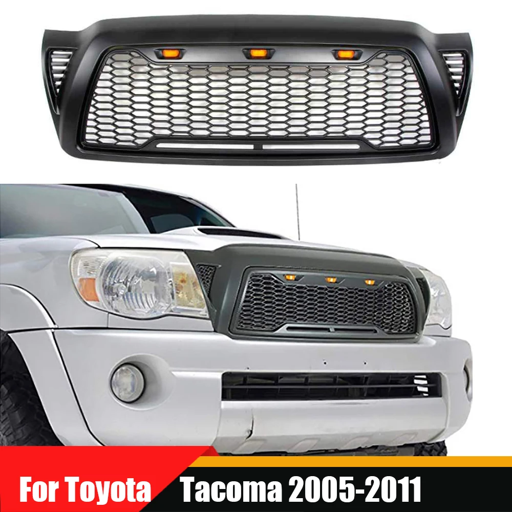 

For Toyota Tacoma 2005-2011 Pickup Auto Part Front Upper Radiator Grill Fit Car Modified Honeycomb Mesh Front Bumper Hood Grill