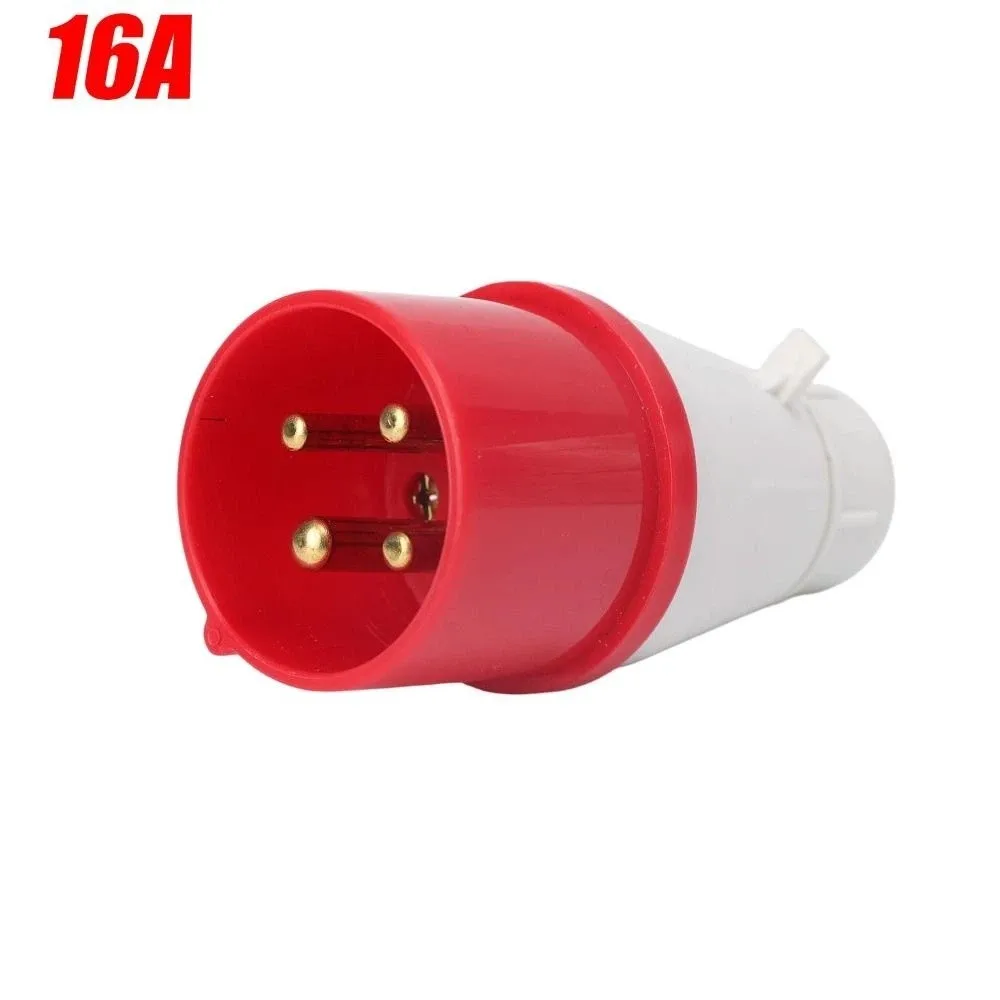 IP44 Rated Industrial Plug 16A 32A Insulated Socket Industrial Socket 3PIN 4PIN Wall Mounted Electrical Connector Outdoor Use