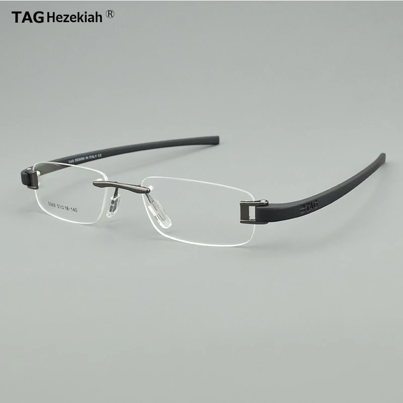 TAG Hezekiah Glasses Frames Men T5069 square Eyewear Optical Prescription Glasses Frame Eyeglasses square Myopia Retro spectacle