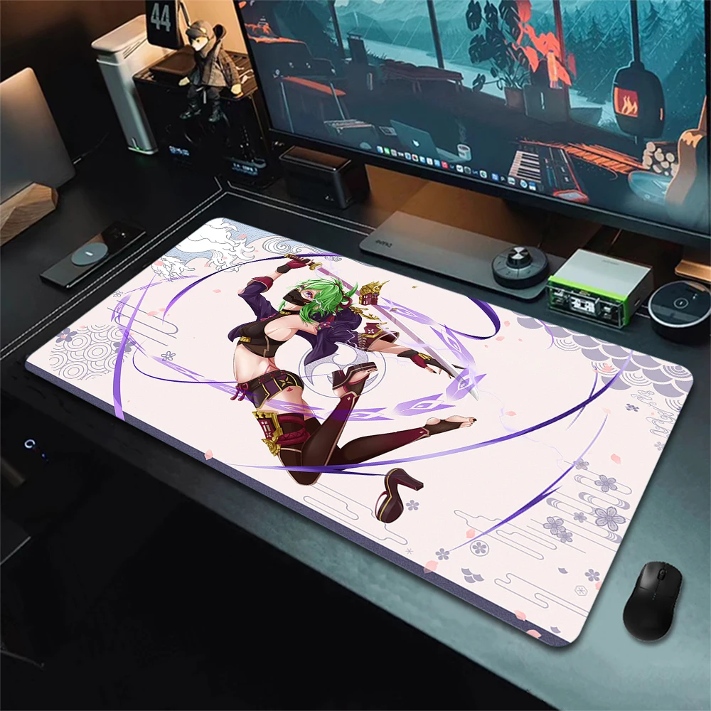 

Genshin Impact Kuki Shinobu Gaming Mouse Pad Gamer Professional Premium Large Non-Slip Mousepad Anime Mouse Mat Keyboard Pad XXL