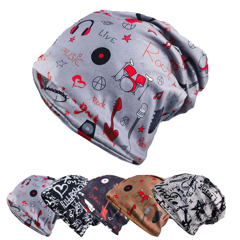 Spring Autumn Warm Women Beanies Skullies Fashion Beauty Soft Winter Hat Scarf Knit Girl Floral Hats Turban Colorful Dance Hat