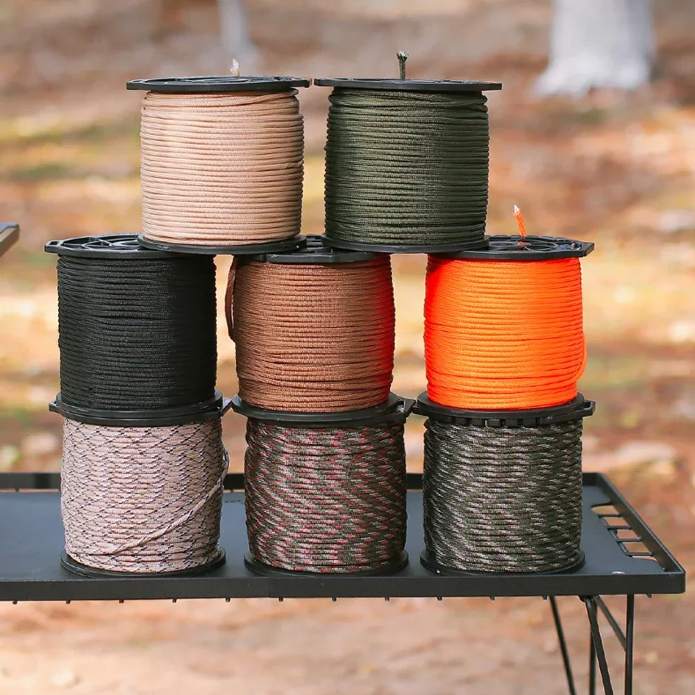 Comfortable Handling Camping Trips Camping Wind Rope Clothesline Rope 100m Length 9 Core Construction Ductility And Flexibility