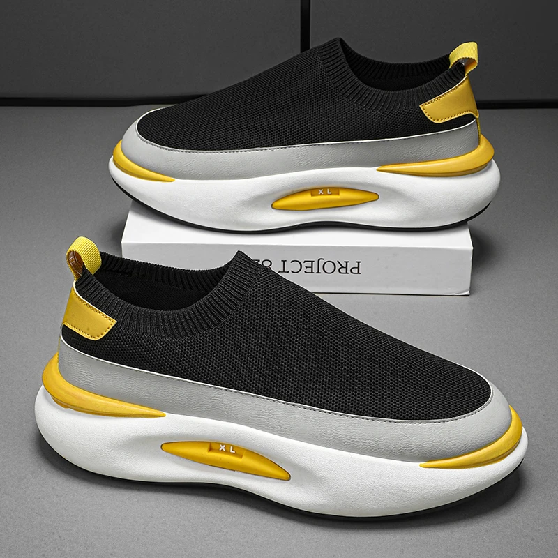 

2026 New Men's Shoes with Breathable Mesh Thick Sole for Casual and Versatile Trendy Sports Shoes Suitable for Outdoor Running