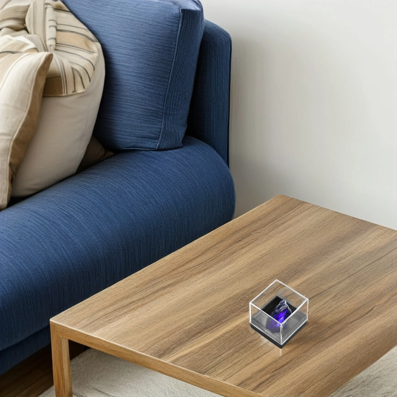 

12Pcs Transparent Square Specimen Storage Boxes Clear Cube Display Cases Mineral Organizer Strong Scratch Resistant