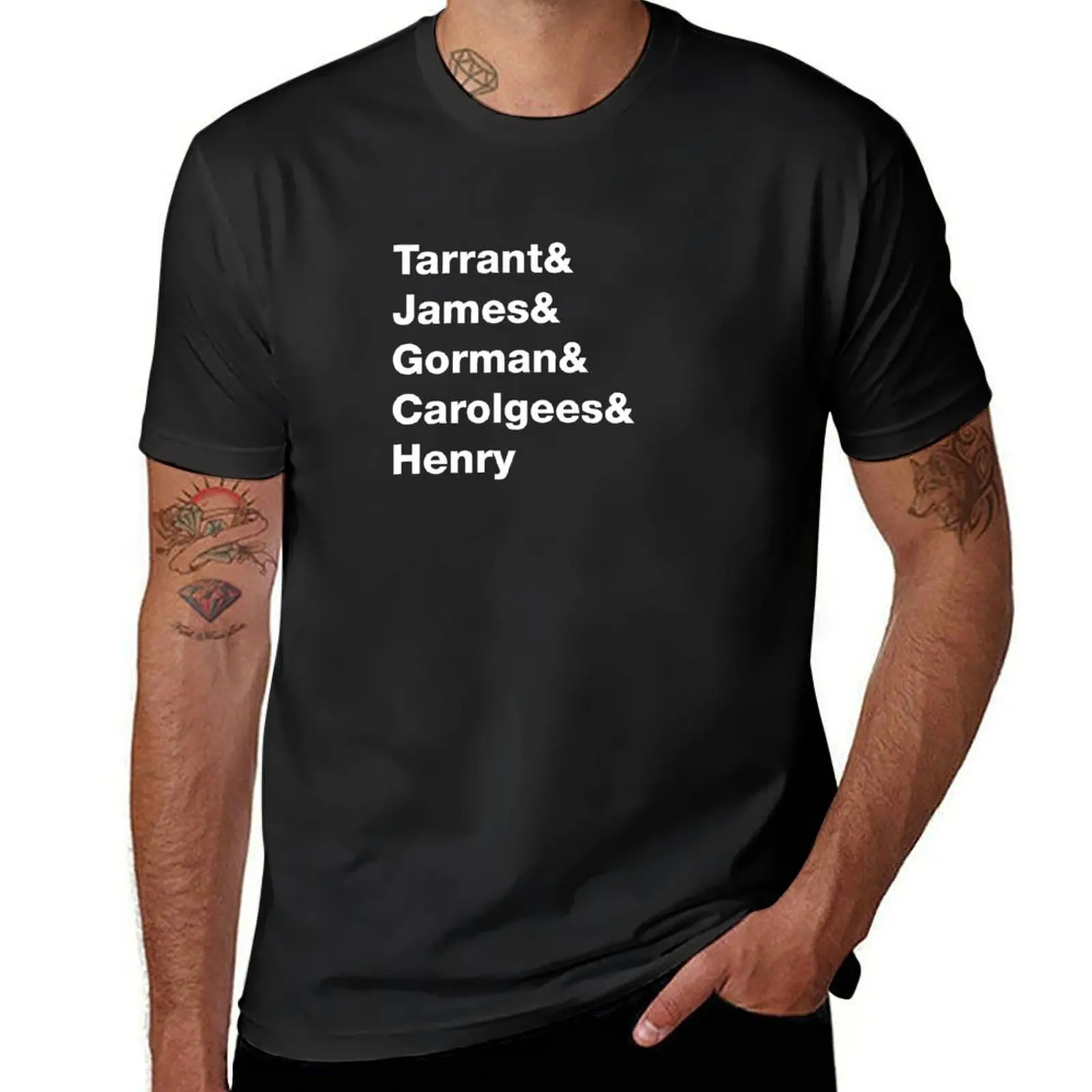 Tarrant & James & Gorman & Carolgees Henry T-Shirt quick-drying graphics tshirts for men