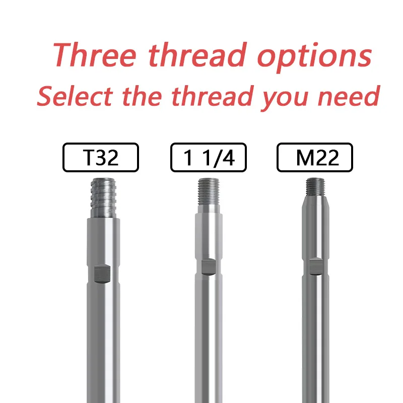 Diamond Core Bit Extension Rod 100-1000mm 1 1/4UNC M22 T32 Thread Outdoor 20 # Steel Drill Bit Diamond for Adapter Power Tools - Image 3
