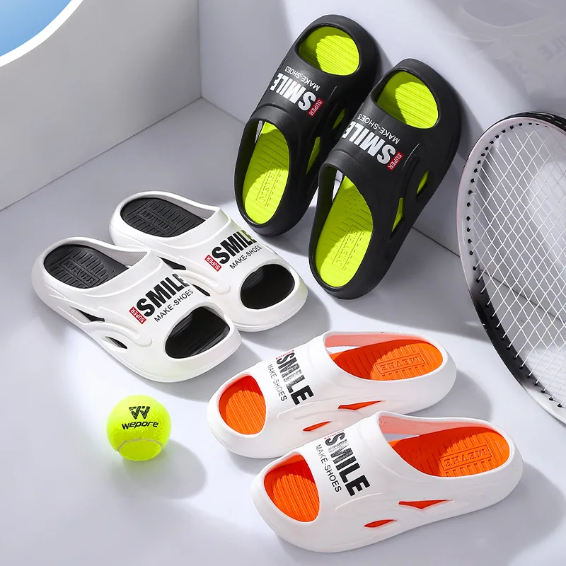 

Slippers men can wear outside in summer bathroom bath home indoor home use large size cool slippers men's hot summer