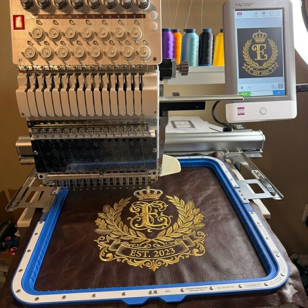 BAI Mirror Vision 1501 V22 Vision KESI series embroidery machines with Sewtalent Magnetic Mighty Hoop Frame Embroidery Hoop