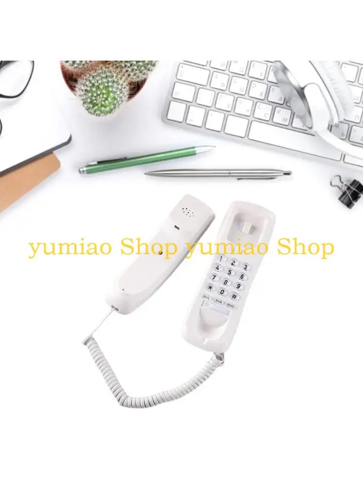 587B Landline Telephone with Mute Pause and Redial Functions Easy to Install