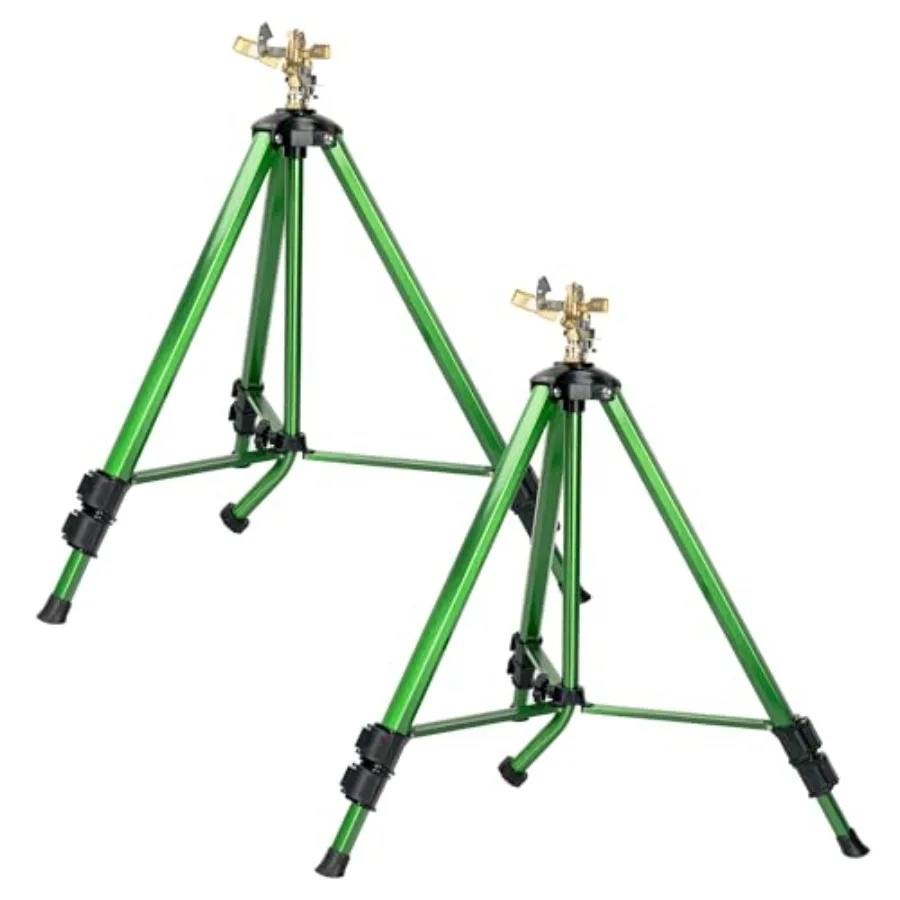 

Ударный дождеватель на треноге, сверхмощный, регулируемый, с цинковой головкой, для газонов, дворов и садов, ороситель для больших площадей с углом обдува 360 градусов