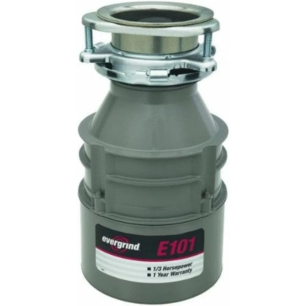 Foodwaste Disposer with Cord, 1/3 Horsepower, 11.30 x 6.30 x 6.30 inches