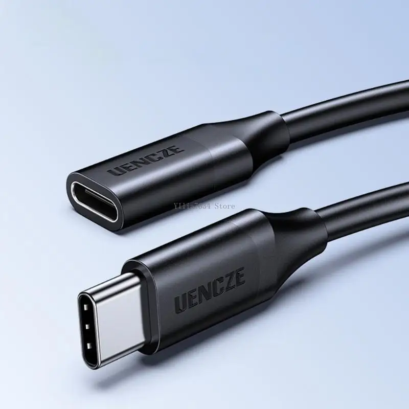 كابل تمديد USB C متين لنقل البيانات بسرعة 20 جيجابت في الثانية وإخراج فيديو بدقة 4K متوافق مع الأجهزة المختلفة