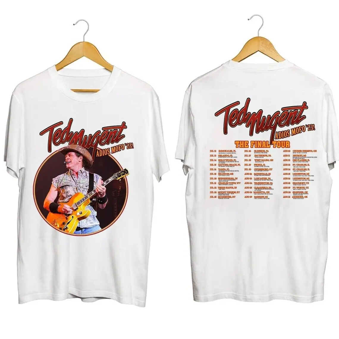 Ted Nugent Adios Mofo 2023 Tour Shirt, Nugent Final Tour Shirt Gift Fan S-3XL