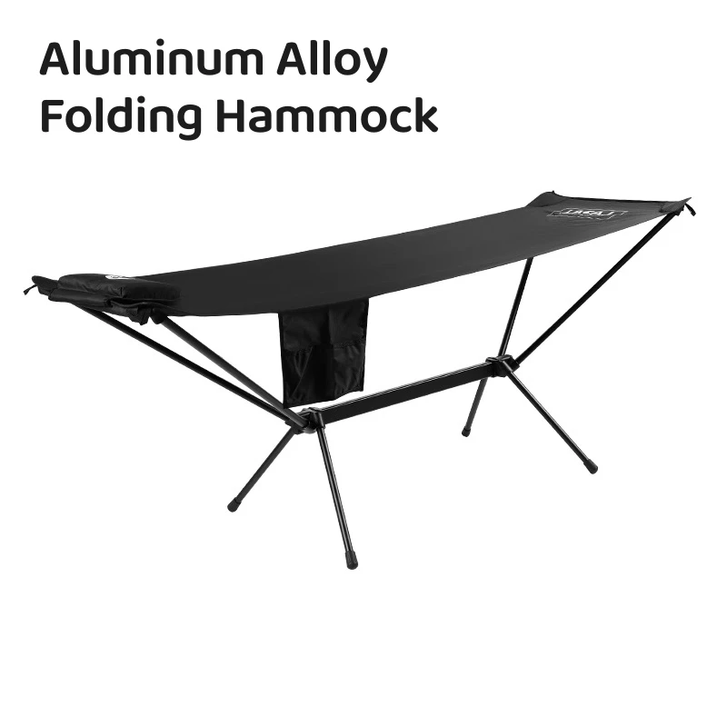 Camping Aluminum Alloy Folding Bed Lightweight Portable Camp Bed for Relaxing Foldable Outdoor Leisure Hammock New