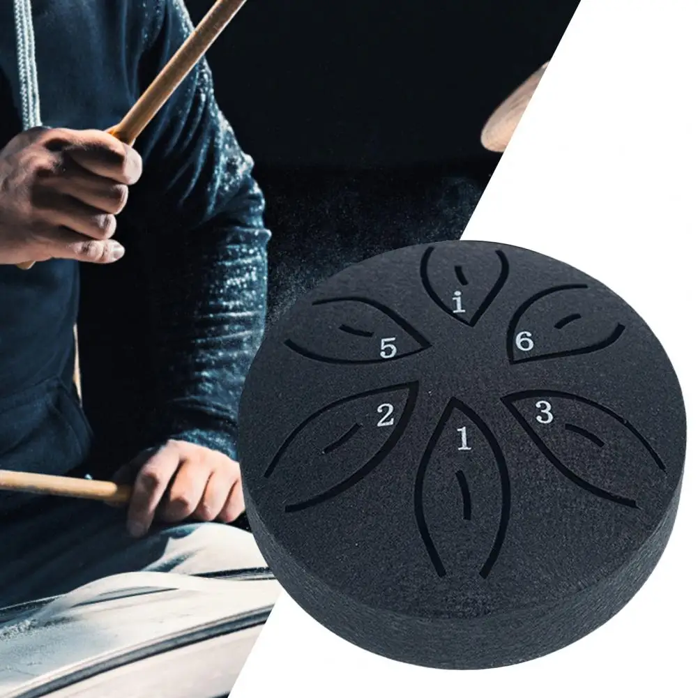 Steel Tongue Drum 6 Notes Chime Handpan Drum Ethereal Meditation Drum Sound Healing Instruments Kids Balmy Rain Drums 강설고