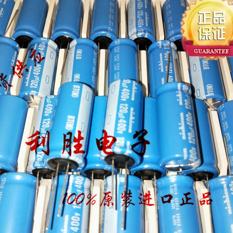 

Конденсатор 120 мкФ 400 В, 400 В, 120 мкФ, 18X40 BT, сопротивление высоким температурам, 125 градусов, 5 шт.