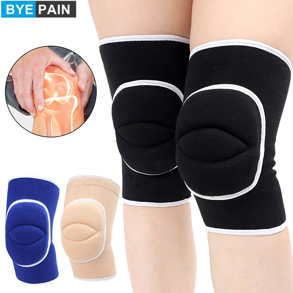 

BYEPAIN 1Pair Volleyball Knee Pads for Dancers Sports Knee Protector Thickened Sponge Knee Brace Support for Yoga Ballet