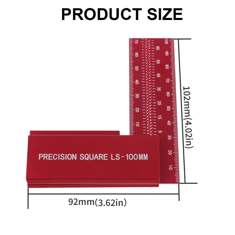 Professional L Angles Rule Woodworker Essential Precisions Marking Tool Measuring Instrument for Furniture Making
