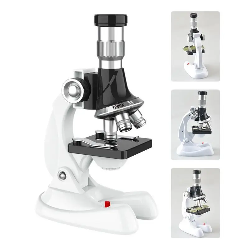 Portable Microscope Kit Portable Lab Microscopes Kid Science Experiment Microscope Toy Biological Science Educational Learn toys