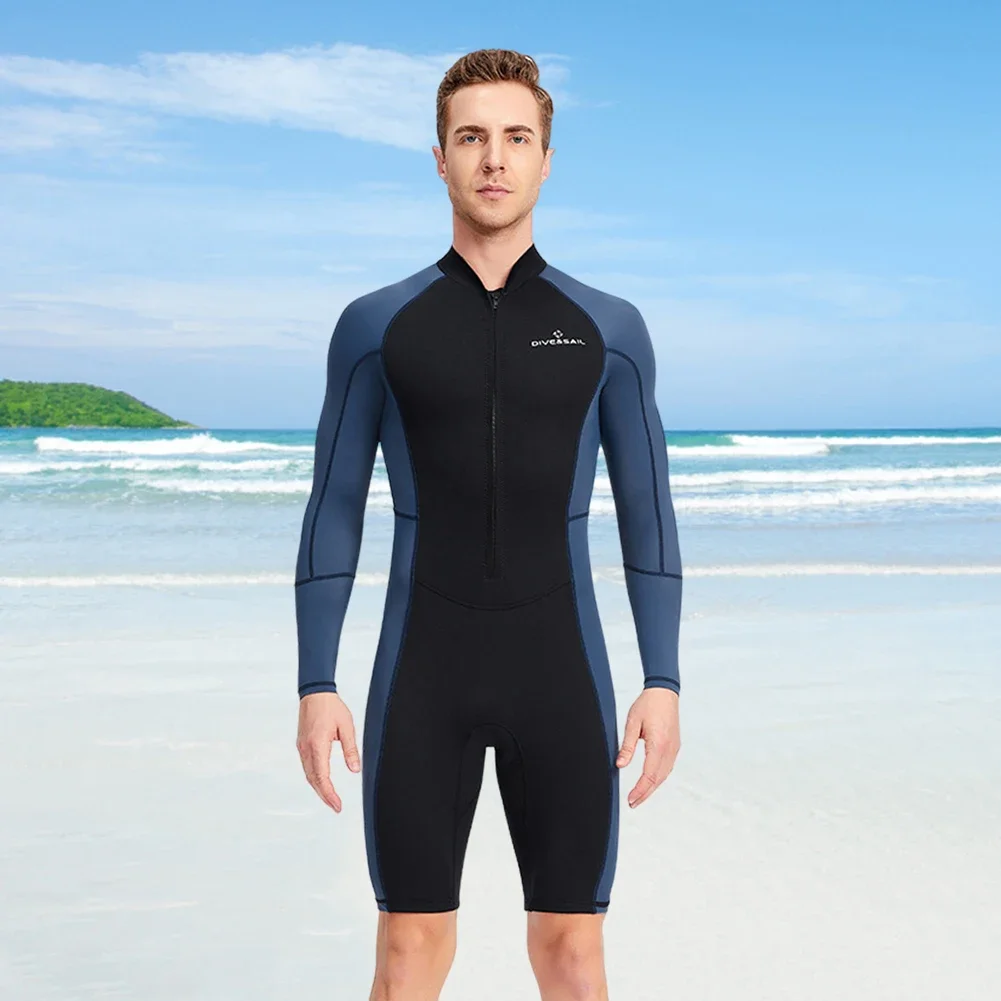 Neoprene Diving Skin Clothes with Zipper Mens Diving Protection Clothes Anti-scratch Cold Proof Durable Warm Outdoor Accessories