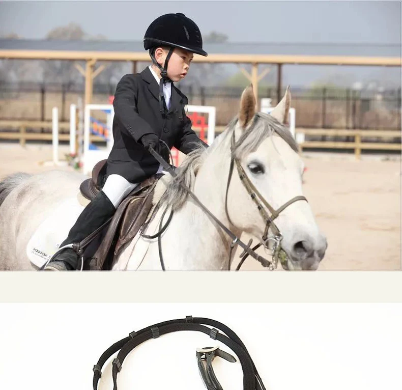 Leather reins Wear-resistant anti-skid belt Anti-skid joint Riding reins Pull rope Saddle accessories Equipment Equestria