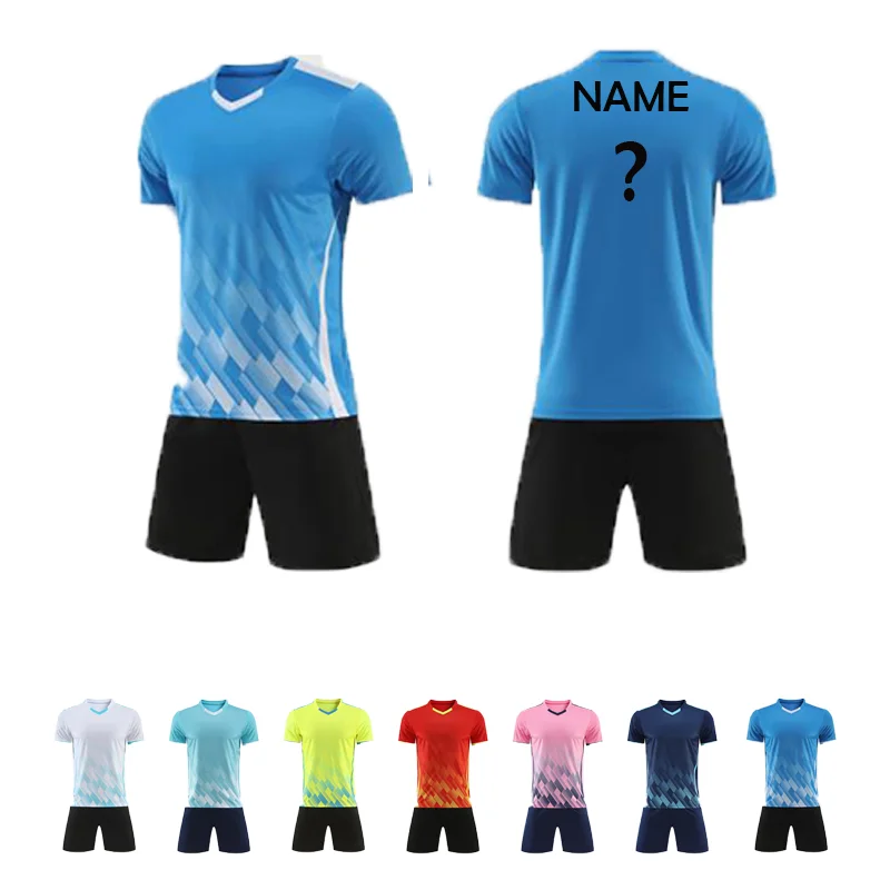 

Adults Football uniform custom Football clothes Kid Football training Jersey Soccer Unifrom Short Sleeve Soccer Jersey
