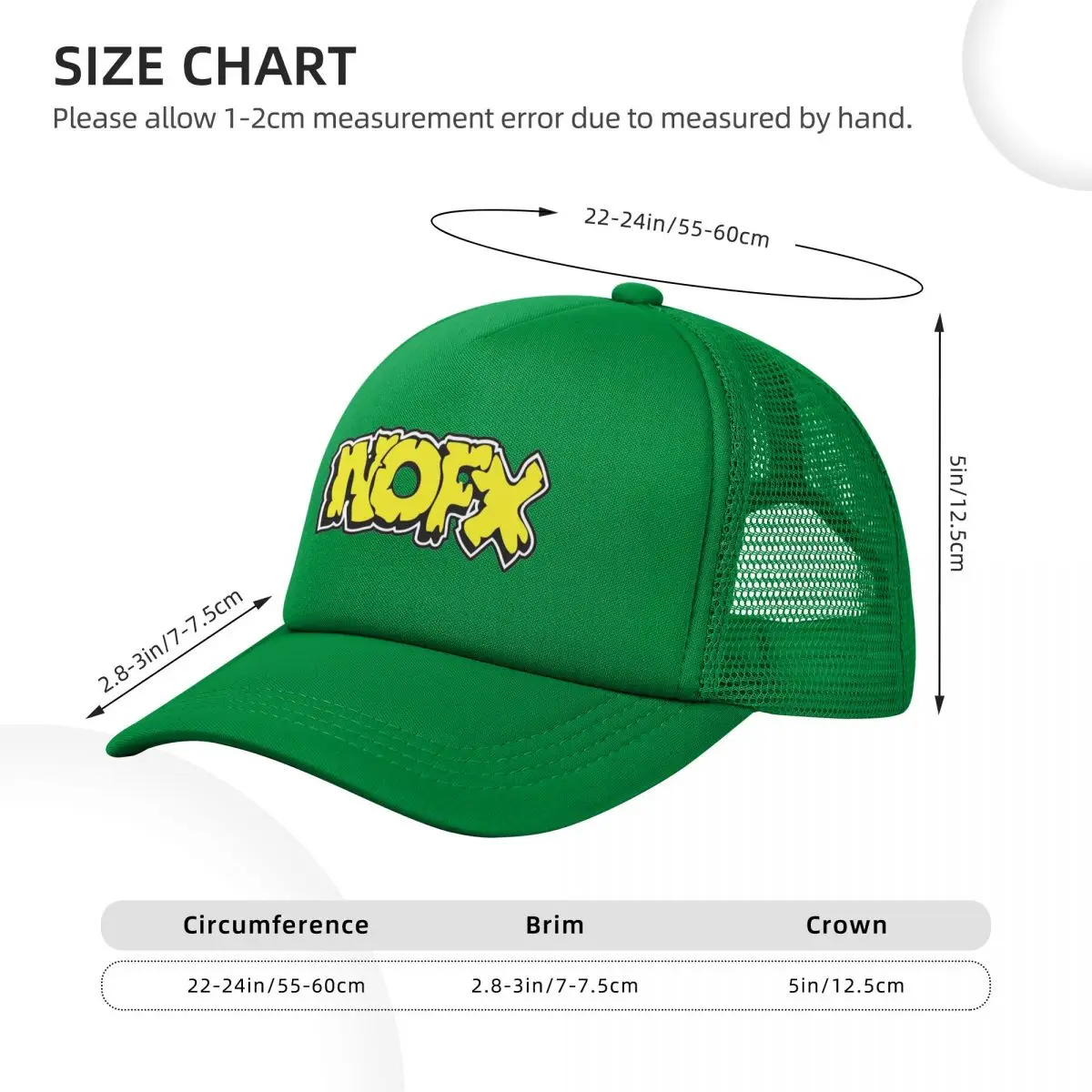 Nofx Band Final Tour Skull Mesh Baseball Caps Snapback Baseball Hats Breathable Casual Casquette Outdoor Unisex