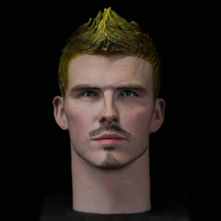 

Best Sell 1/6 Hand Painted UK Soccer Union Sport Superstar David Handsome Guy Male Head Sculpt Model for 12'' Figure