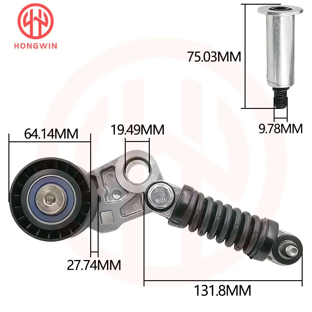 575152 New Belt Timing Chain Tensioner Assy 96218349 For CITROEN XSARA Break Coupe PICASSO PEUGEOT 206 9621834980