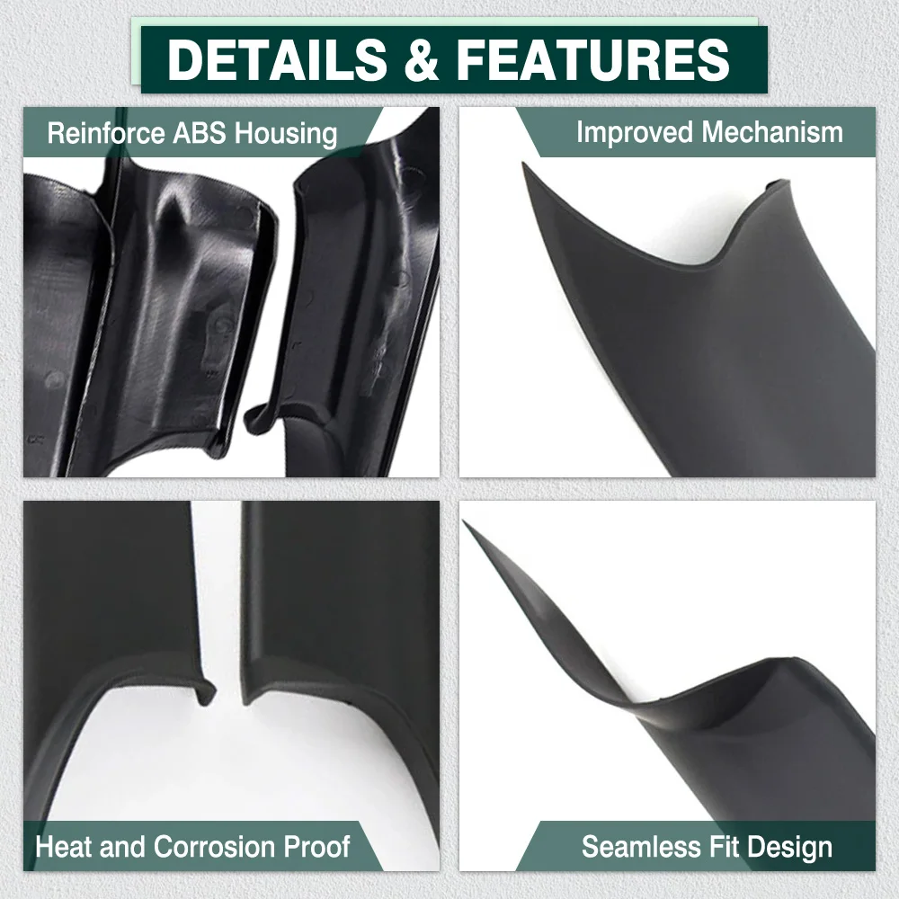 4 قطعة مقبض الباب الداخلي للسيارة غطاء الناقل السحب الجانب الأيسر/الأيمن لسيارات BMW 7 Series F01 F02 2008-2015 51419115501,51429151211 #5