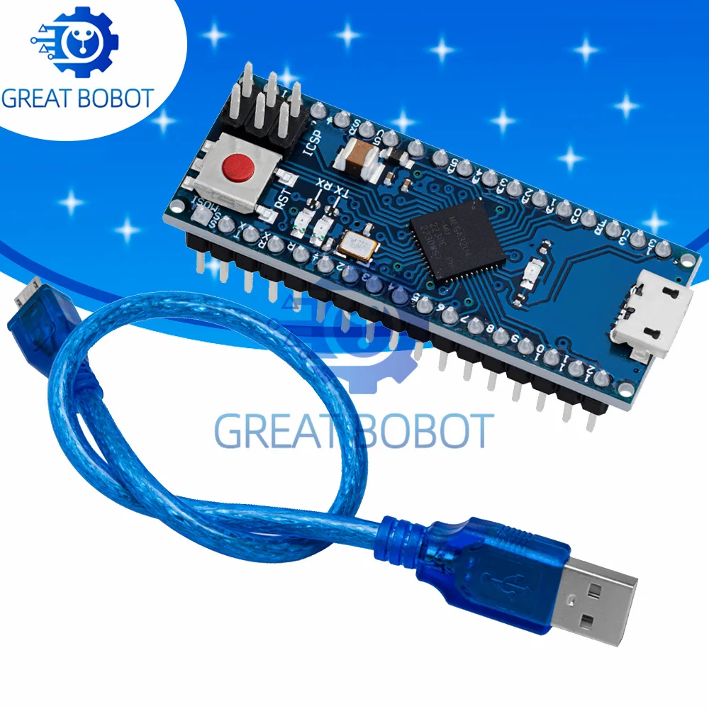 BA ATmega32u4 5V 16Mhz Expansion Board Module For Arduino Micro Compatible R3 Nano Replace Pro Mini Microcontroller ONE ATmega