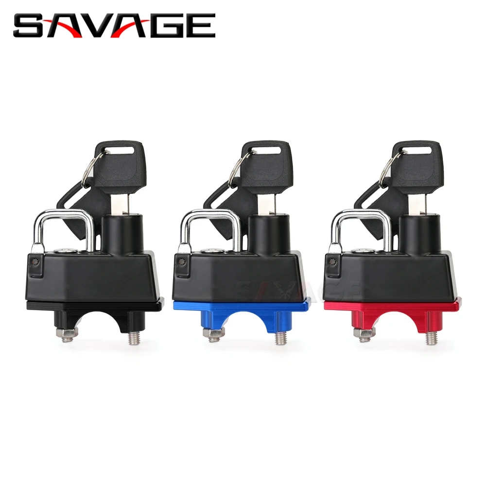 Motorcycle Helmet Lock For SUZUKI DR-Z 125L 250 400E 400S 400SM DRZ 2022 Portable Anti-Theft Key Locks Handlebar Clamp Padlock