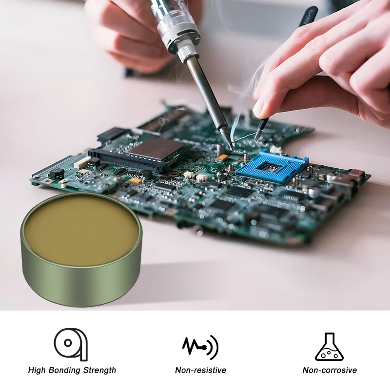 Soldering Paste Lead-Free Rosin Flux Environmental Soldering Paste Flux for Copper/Iron Sheet/Wire/18650 Battery/Stainless Steel