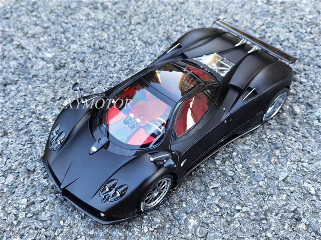 1/18 Almost Real GFor Pagani Zonda F 2005 Geneva Show Diecast Model Car Silver/Matte black gifts toys Hobby Collection Ornaments