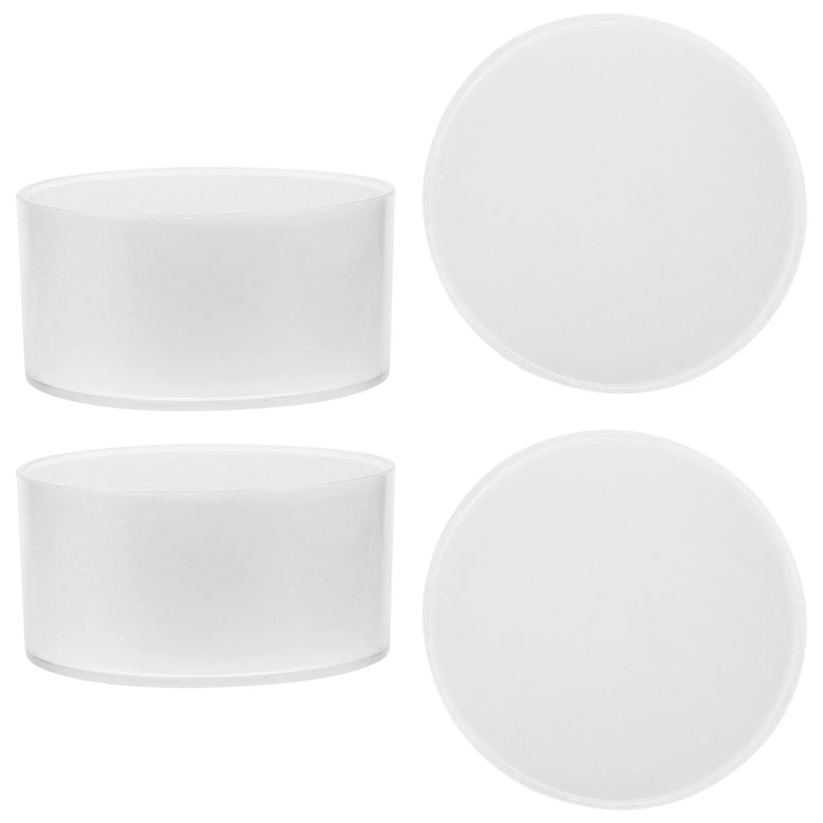 

4 Pcs Fingertip Moistener Sponge Wet Hand Cash Counting Accessory Transparent Box Office Supplies Finance Tool