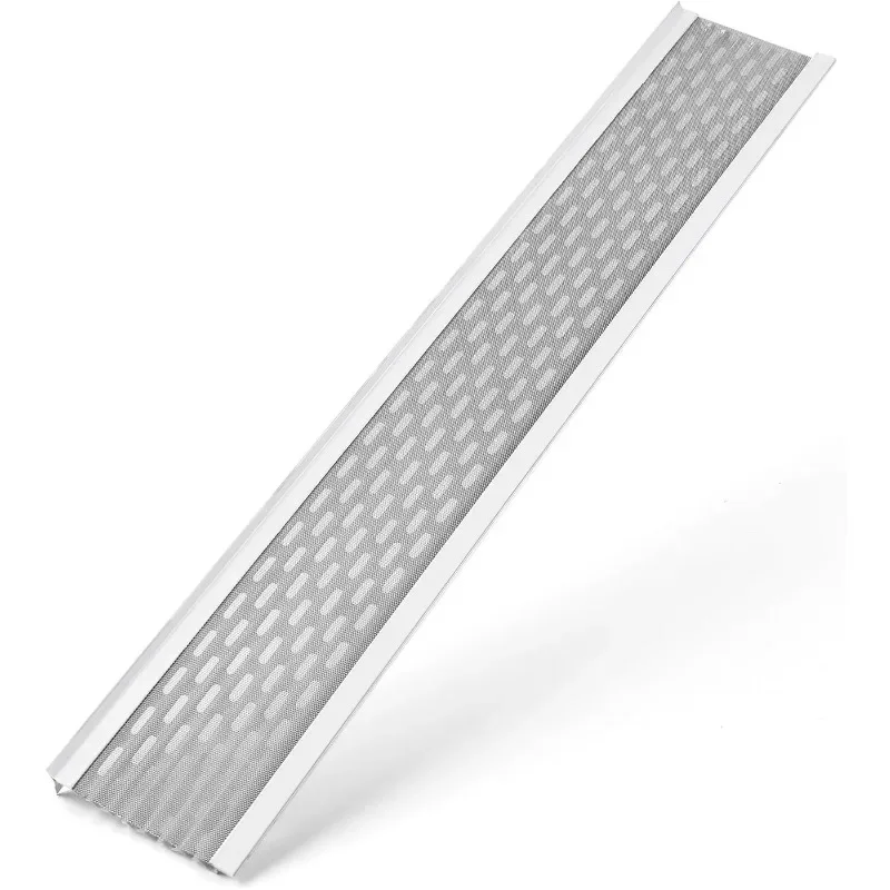 DIY 6”Leaf Protection|100 Feet|Stainless Steel mesh|White Aluminum Gutter Covers Contractor GradeGutter Guard from Manufacturer