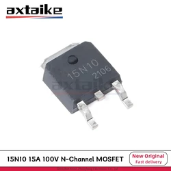 10/20 piezas 15N10 TO-252 DPAK 15A 100V modo de mejora de canal N MOSFET de potencia SMD Transistor ME15N10-G AP15N10D