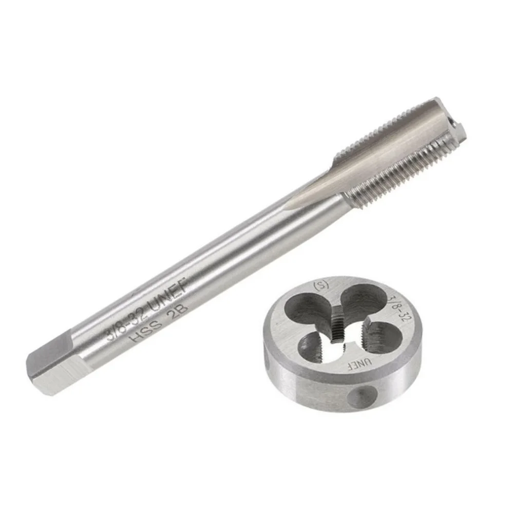 HSS 3/8-32 UNEF Right Hand Thread Tap and Die Set for Precision Machine Threading on Carbon Steel, Alloy Steel & Cast Iron